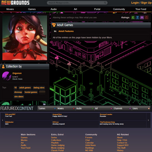 NewGrounds Adult Games screenshot