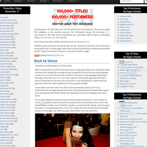 IAFD screenshot