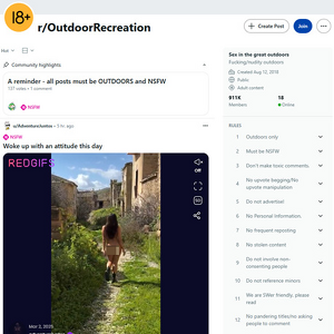 Reddit Outdoor Recreation screenshot