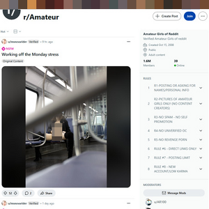 Reddit Amateur screenshot