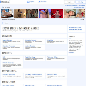 Literotica screenshot