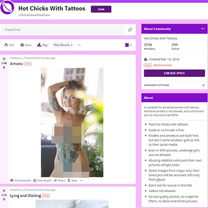 Hot Chicks With Tattoos screenshot