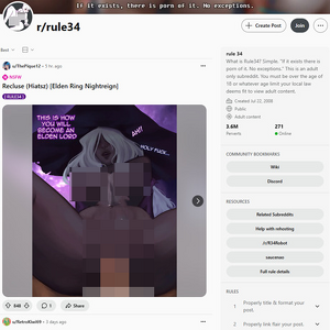 Reddit Rule 34 screenshot