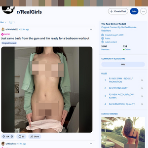 Reddit Real Girls screenshot