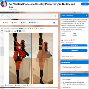 Reddit NSFW Cosplay screenshot
