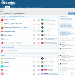 The Fappening Forum screenshot