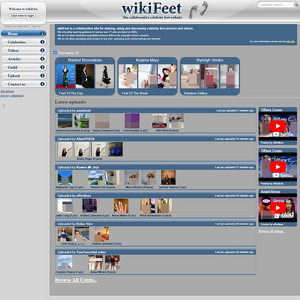 wikiFeet screenshot