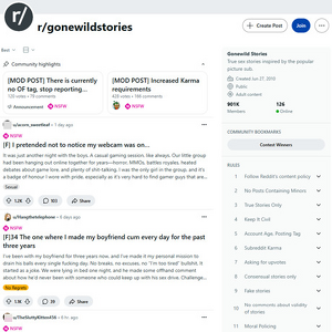 Reddit GoneWild Stories screenshot