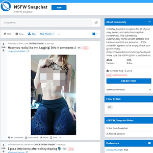 NSFW Snapchat screenshot